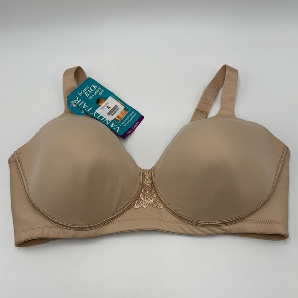 Vanity Fair Other - NWT Vanity Fair Wire-Free Bra – Nude, Size 38D